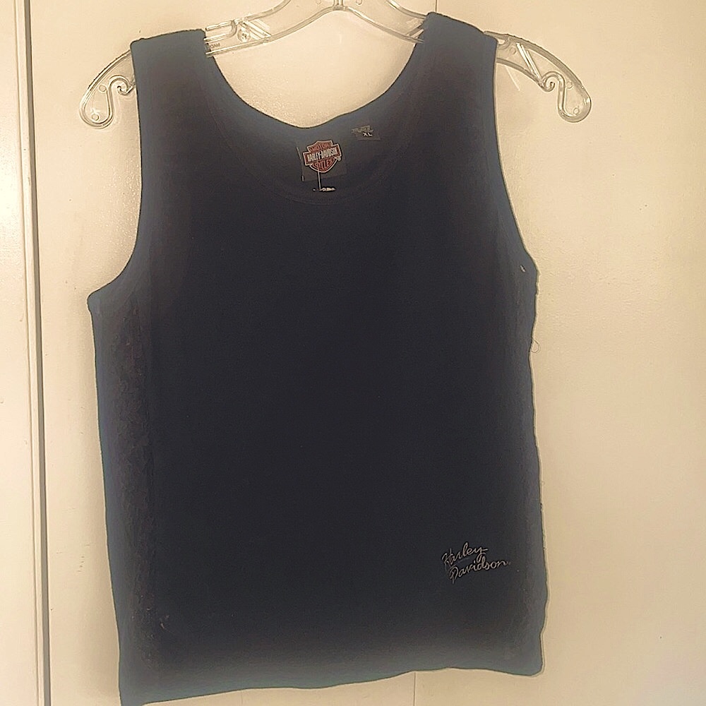 Harley Davidson 2010’s tank style lace slit black XL